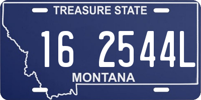 MT license plate 162544L