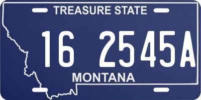 MT license plate 162545A