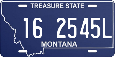 MT license plate 162545L
