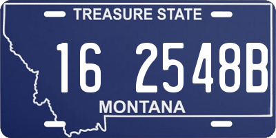 MT license plate 162548B