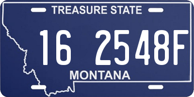 MT license plate 162548F