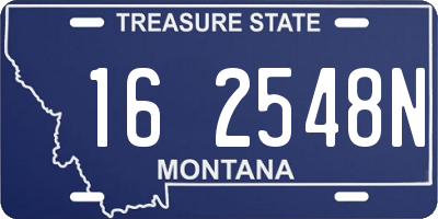 MT license plate 162548N