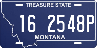 MT license plate 162548P