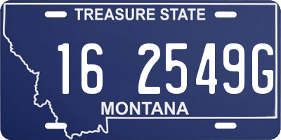 MT license plate 162549G