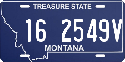 MT license plate 162549V