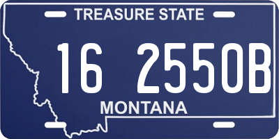 MT license plate 162550B