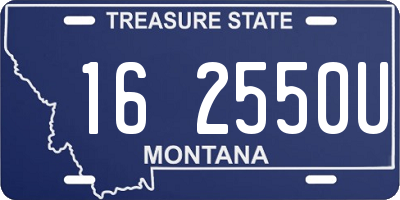 MT license plate 162550U