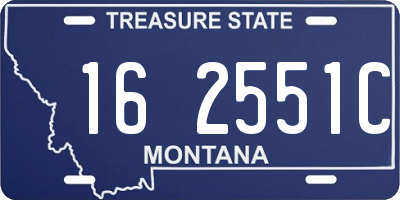 MT license plate 162551C