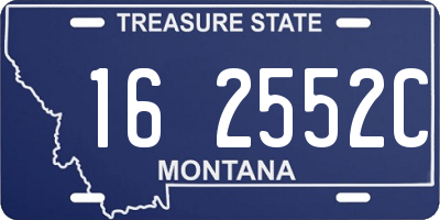 MT license plate 162552C