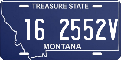 MT license plate 162552V