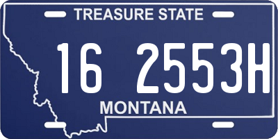 MT license plate 162553H