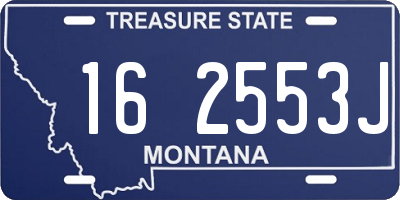 MT license plate 162553J