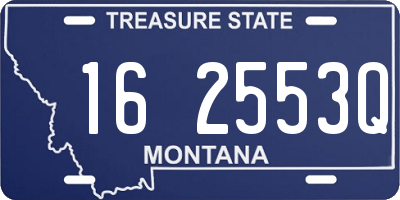 MT license plate 162553Q