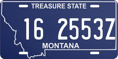 MT license plate 162553Z