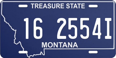 MT license plate 162554I
