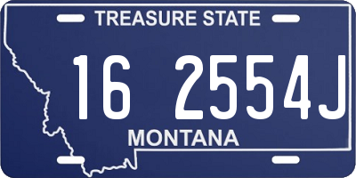 MT license plate 162554J