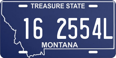 MT license plate 162554L