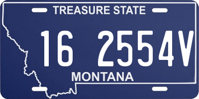 MT license plate 162554V