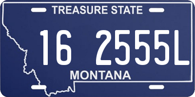 MT license plate 162555L