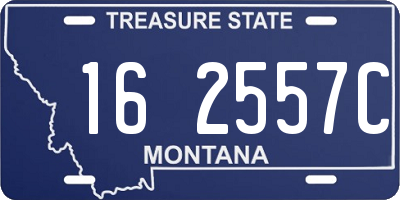 MT license plate 162557C