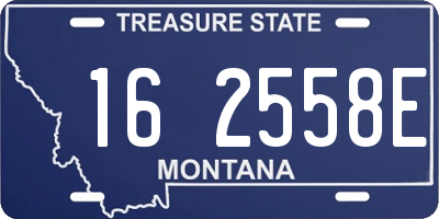 MT license plate 162558E