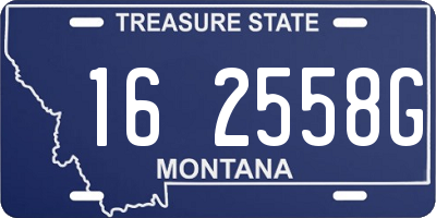 MT license plate 162558G