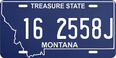 MT license plate 162558J