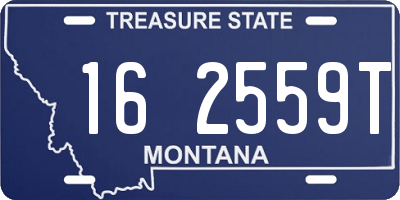MT license plate 162559T