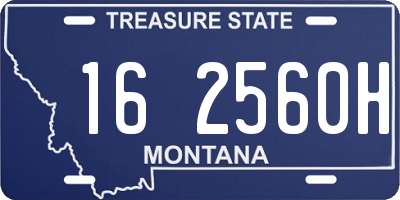 MT license plate 162560H