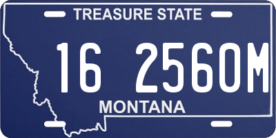 MT license plate 162560M