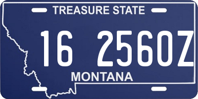 MT license plate 162560Z