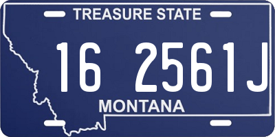 MT license plate 162561J