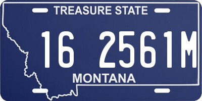 MT license plate 162561M