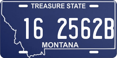 MT license plate 162562B