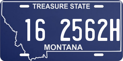 MT license plate 162562H