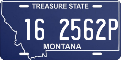 MT license plate 162562P