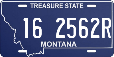 MT license plate 162562R