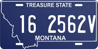 MT license plate 162562V