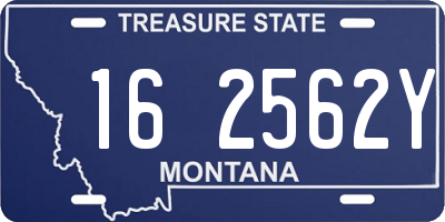 MT license plate 162562Y