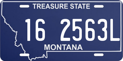 MT license plate 162563L