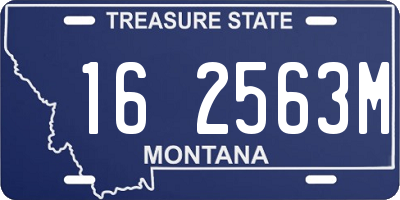 MT license plate 162563M
