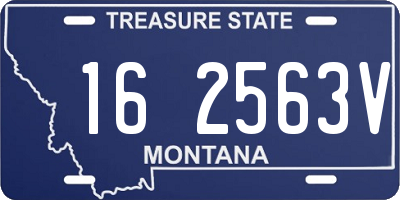 MT license plate 162563V