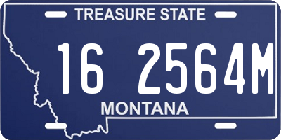 MT license plate 162564M