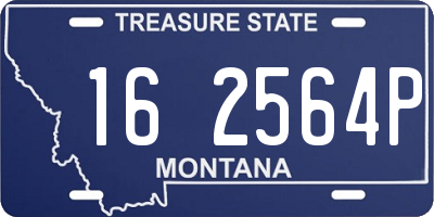 MT license plate 162564P