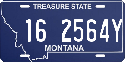 MT license plate 162564Y