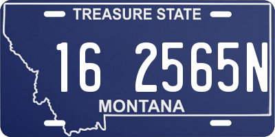 MT license plate 162565N