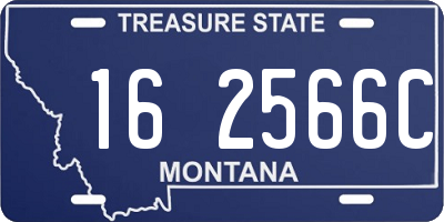 MT license plate 162566C