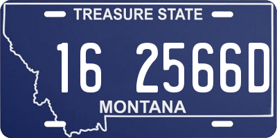 MT license plate 162566D