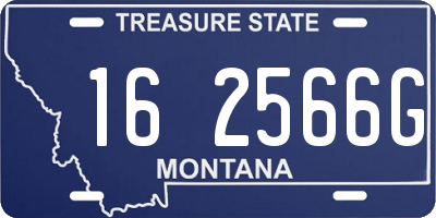 MT license plate 162566G