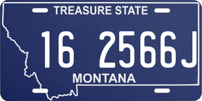 MT license plate 162566J
